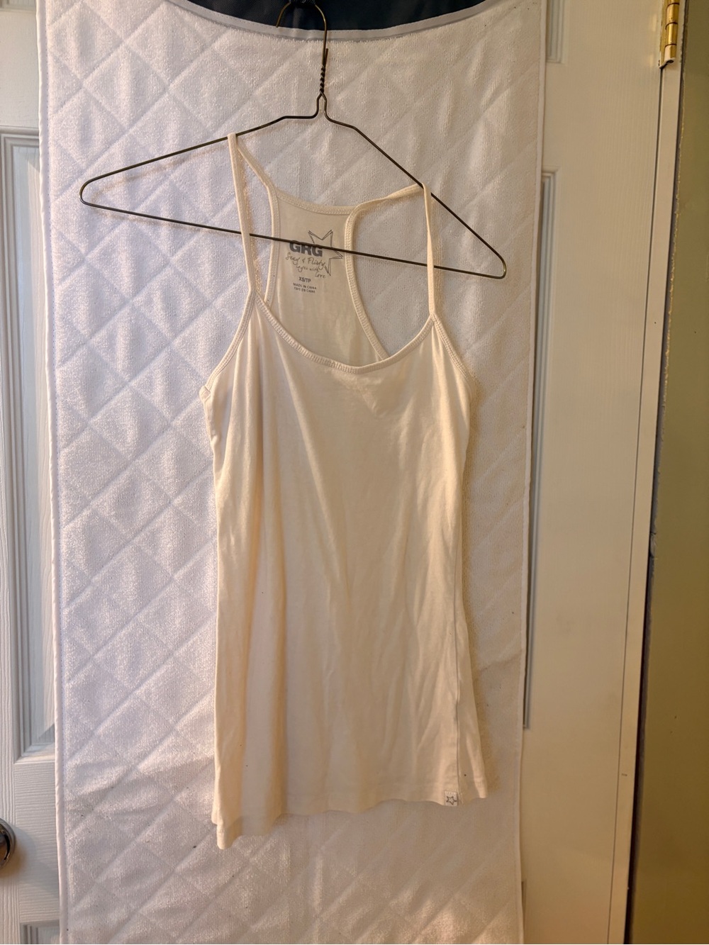 Women's White Racerback Tank Top